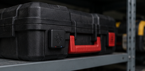 Juxta tag on a hard equipment case