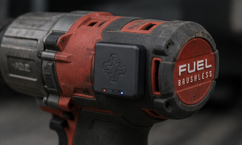 Juxta tag on a Milwaukee FUEL drill