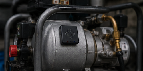 Juxta tag on a pump and generator